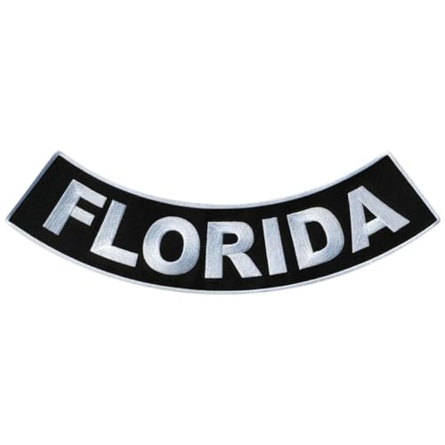 Hot Leathers Florida 12” X 3” Bottom Rocker Patch PPM5017-12 Width x 3 Height Inches