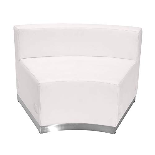 Flash Furniture Hercules Alon Series White Leathersoft Reception Configuration, 3 Pieces #TOP3
