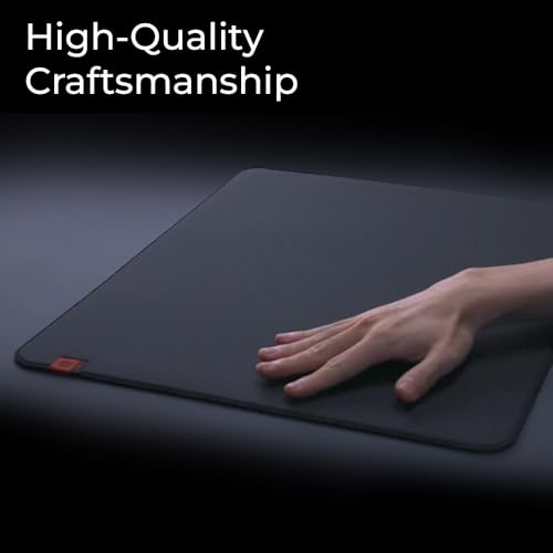 benq zowie g-tr large esports gaming mouse pad humidity resistance cloth consistent and controlling glide softer uniform high-density rubber base stitched edges anti-slip base