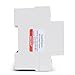 110VAC 120VAC 63A Over/Under Voltage Protection Device Voltage Current Protector, 2 Red LED Displays, Single Phase Low Voltage Monitor, Din Rail Installation in DB Home Usage