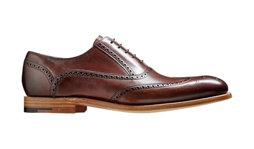 Image of BARKER Valiant Men's Handmade Oxford Derby Shoes - Premium Calf Leather, Goodyear Welted, Hand-Painted Finish, Classic Formal Style