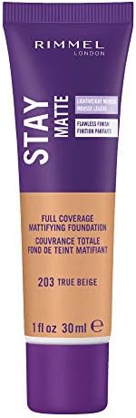 Rimmel Stay Matte Foundation, True Beige, 1 Fluid Ounce