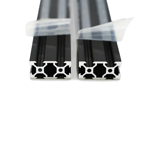 Iverntech 2pcs 500mm 2040V Europäische Norm Eloxierte schwarze Aluminiumprofilextrusions-Linearschiene für 3D-Drucker und CNC-DIY-Lasergravurmaschine Iverntech 2pcs 500mm 2040V Europäische Norm Eloxierte schwarze Aluminiumprofilextrusions-Linearschiene für 3D-Drucker und CNC-DIY-Lasergravurmaschine