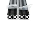 Iverntech 2pcs 500mm V Type 2040 European Standard Anodized Black Aluminum Profile Extrusion Linear Rail for 3D Printer and CNC DIY Laser Engraving Machine