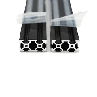 Iverntech 2PCS 600mm 2040 V Slot Aluminum Extrusion 23.62 inches Black Aluminum Profile European Standard Anodized Linear Rail for DIY 3D Printer and CNC Machines