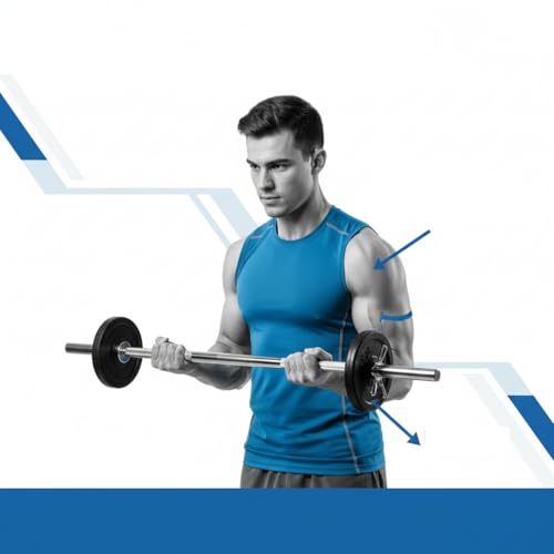 Image of Gyming World ( 5 feet ) Solid 28 mm Thickness Barbell | Standard Straight Weight Bar | with 2 spring Locks