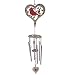 Abbey & CA Gift Memorial Cardinal Wind Chime W/Heart Ash Locket