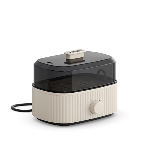 Princess Eierkoker, Capaciteit 6 Eieren, 300W, Maatbeker voor Zacht/Middel/Hard, Automatische Uitschakeling, BPA-vrij, Stoomdeksel, Verwijderbare Tray, Makkelijk Schoon, 262047