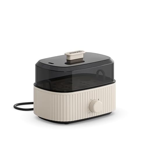 Princess Eierkoker, Capaciteit 6 Eieren, 300W, Maatbeker voor Zacht/Middel/Hard, Automatische Uitschakeling, BPA-vrij, Stoomdeksel, Verwijderbare Tray, Makkelijk Schoon, 262047