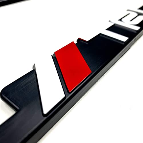 (2) Trd License Plate Frames Toyota Racing Development 3D Letter Frame Brackets (1-Pair) #TOP3