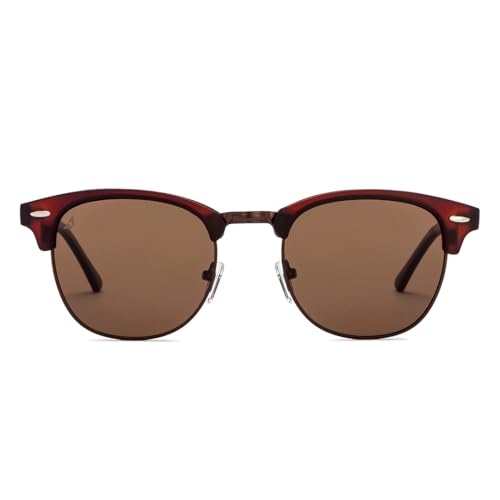 Image of VINCENT CHASE EYEWEAR Vincent Chase By Lenskart|Copper Brown Full Rim Rectangular|Tint&Tones|Branded And Stylish Sunglasses|Polarized And 100% Uv Protected|Men&Women|Large|Vc S12973