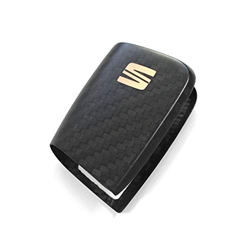 Seat 5F4087013 Key Cover Carbon Copper Key Cover Bezel Cover, Black - Image 2