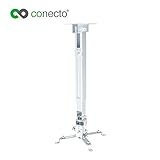 [page_title]-conecto CC50281 Deckenhalterung für Beamer, neigbar -15° bis +15°, schwenkbar -8° bis 8°, Nicht drehbar, Deckenabstand 430-650mm, Traglast max. 20,0kg, universeller Montagebereich 225-316 mm