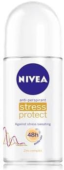 Nevia Stress Protect Anti-bacteria Deodorant Roll on 50 Ml, 1.69 Fl.oz - 2 Per Pack