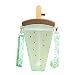 Per bambini Acqua Kawaii Ghiaccio a forma Carina Tazza di Acqua Ghiacciata Bottiglia di Crema Vetro & Bottiglia Tubo di Plastica