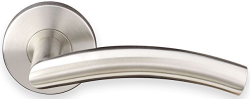 INOX RA104DR-32D RA Round Door Lever, Satin Stainless Steel