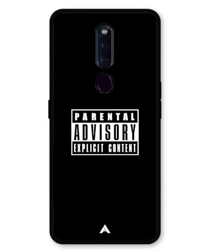 Image of Premium Explicit Case for Oppo F11 Pro Soft-Touch Metal TPU Back Cover, Shockproof, Designer, Aesthetic Mobile Phone Case (Glossy Finish)