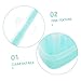 LIOOBO 1Set Silicone Pet Toothbrush for Cats and Dogs Unique Brush Heads with Ergonomic Slip Handle for Comfortable Oral Care Safe Gentle