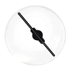 3D Holographic Projector CaseTransparent Acrylic 3D Holographic Advertising Displayer Protector 3D Hologram LED Fan Protective Shell - Weatherproof/Dustproof(65CM)