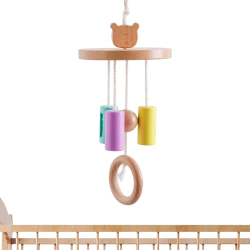 Móvil Para Cuna De Niños - Decoración Sensorial De Madera,Móvil Infantil - Para Habitación Infantil De Niños Niñas Sala Pared Navidad Cumpleaños