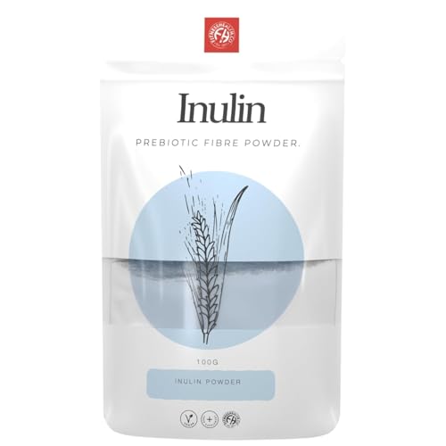 Fitness Health Inulin Powder 100G | Soluble Powder Fiber Supplement for Women + Men | Great Source of Soluble Nutritional Fibre | Prebiotic Fibre Supplement | Chicory Root Powder