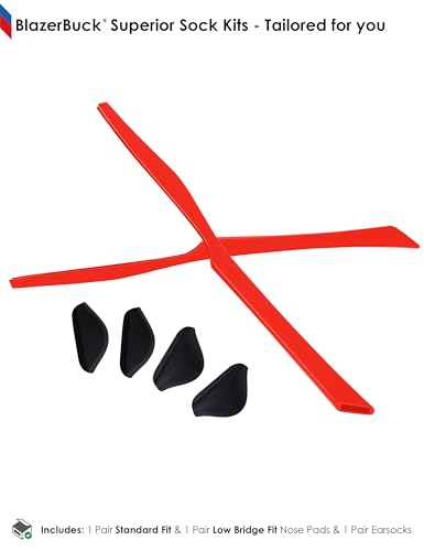Image of BLAZERBUCK Replacement Sock Kits Earsocks & Nose Piece for Oakley Chainlink OO9247 Sunglasses
