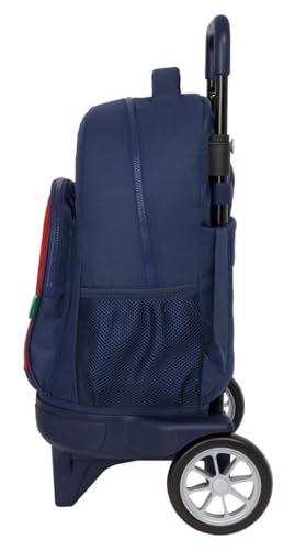 Sac à dos à roulettes Safta Benetton Flag compact évolutif unique - 3