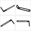 8 Pairs Slotted L Bracket, Adjustable Angle Corner Brace, Heavy Duty Steel Joint Right Angle Shelf Support for Shelves