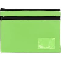 Celco Pencil Case, 2 Zip, Large, Lime