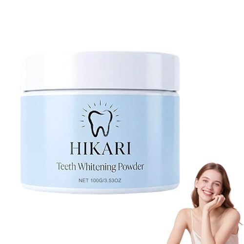 Hikari Teeth Whitening Powder Hikari Whitening Powder Tooth Whitening für Zahnschmelzschutz Empfindliche Zähne Frischer Atem 3-in-1 Natural Formula for Men and Women (1 Pack 100g)