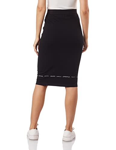 Saia Midi, Colcci Fitness, feminino, Preto, P