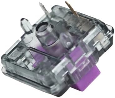 Low Profile Switch Chocolate Keyboard Switch RGB SMD Mechanical Keyboard Linear Hand Feeling 25g Purpz Switch(70PCS)