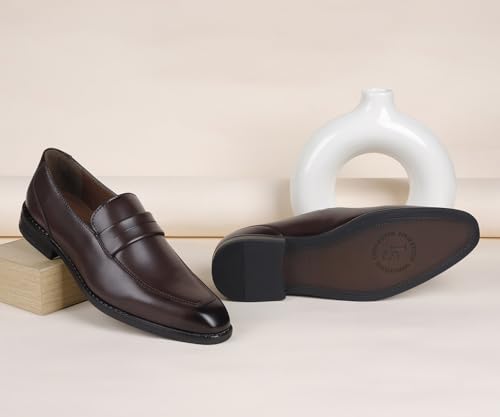 Image of LOUIS STITCH Formal Shoe for Men Shoes |Breathable Lining, Moccasins Style | Comfortable for Business, Casual, Parties (SX MC)