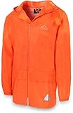laufjacke regenjacke damen test Wassersäule: 5.000 mm Outdoor Regenjacke Laufjacke Fahrradjacke mit Kapuze und 3M Scotchlite Reflektoren beidseitig für maximale Sicherheit Farbe Orange Größe 9/XXL