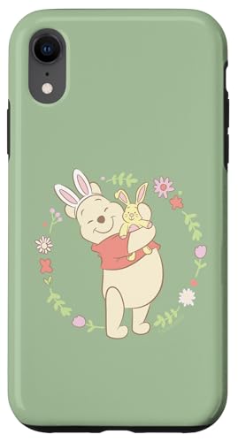 Disney Winnie the Pooh Easter Bunny Hug Pastel Spring Flower �X�}�z�P�[�X iPhone XR �p