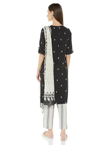 Image of BIBA Women Cotton Kurta Set,Pant,Stole