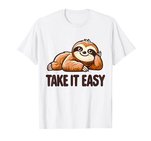Take It Easy, bradipo pigro per amanti degli animali, regalo per uomini, donne e bambini Maglietta