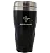 Ford Mustang Tri-Bar Black Stainless Steel Travel Mug Tumbler
