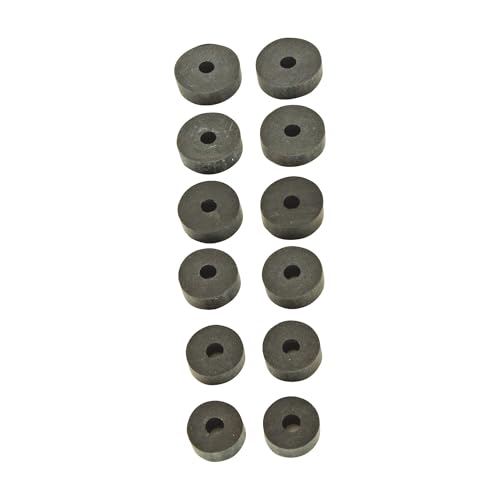 SOMATHERM FOR YOU, Assortiment de 12 clapets percés en caoutchouc Ø12 à Ø17 mm pour étanchéité de robinet, adapté à l'eau froide et chaude jusqu'à 100°C,...