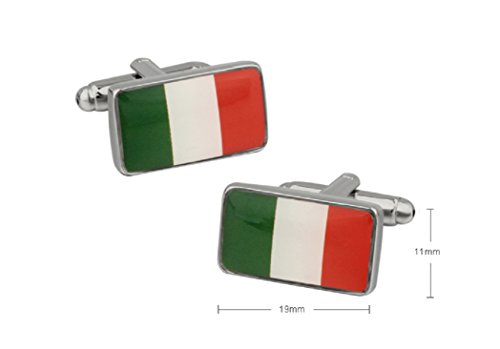 Mrcuff Ireland Irish Flag Pair Cufflinks In A Presentation Gift Box & Polishing Cloth #TOP1