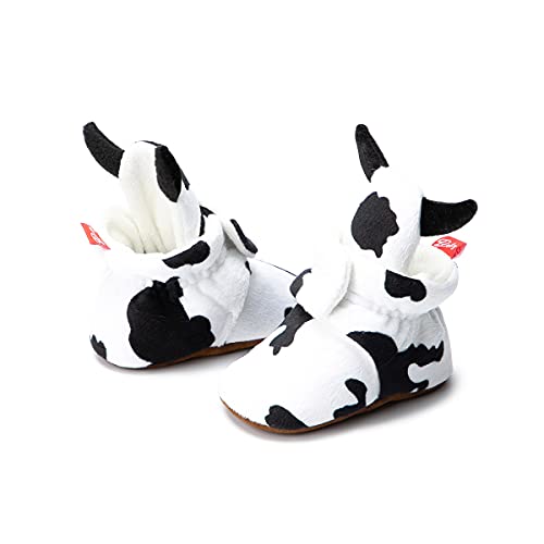 Hsdsbebe Unisex Newborn Baby Cotton Booties Non-Slip Sole For Toddler Boys Girls Infant Winter Warm Fleece Cozy Socks Shoes #TOP4