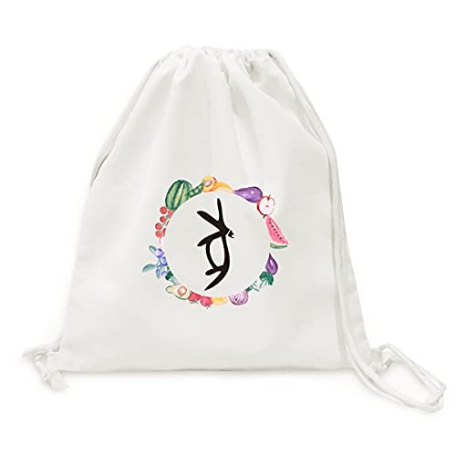 Sac en tissu zodiaque chinois avec sangle design ethnique et finitions soignées