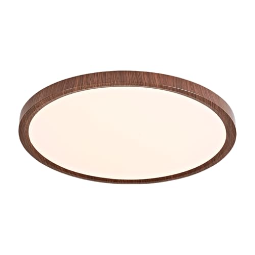NIBOENOKI LEDシーリングライト コンパクト 木目調 小型30cm 28w 天井照明 省電力 省エネ 常夜灯 台所 木製 薄型 間接照明 屋内テラス照明器具 リビングルーム リビングルーム 和室 北欧風 日式和風 和室 洋室 ledライト 寝室 おしゃれ 3000K-6000K [2]