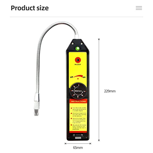 Détecteur de fuite halogène CFC HFC et analyseur de gaz fréon pour réfrigérant - 3