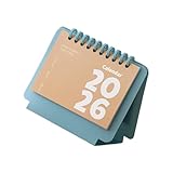 Con impresión resistente a la decoloración en papel recubierto sostenible, construcción de papel ligero, este calendario mensual portátil de escritura ofrece una visibilidad nítida de la fecha durante todo 2026