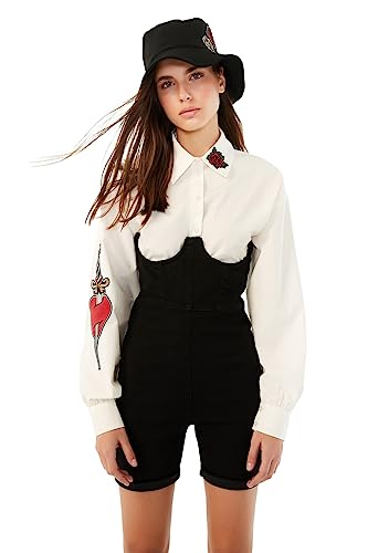 Overol de mezclilla para mujer Trendyol cómodo y combinable para diario 2
