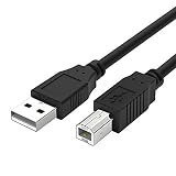Storel Printer USB Cable Cord 10 Feet Compatible with Epson EcoTank ET-4760,ET-3760,ET-3710,ET-2760,ET-2720,ET-15000,EcoTank Pro ET-5880,ET-5850,ET-5800,ET-16650,ET-16600,ET-M1170,ET-M2170, ET-M3170