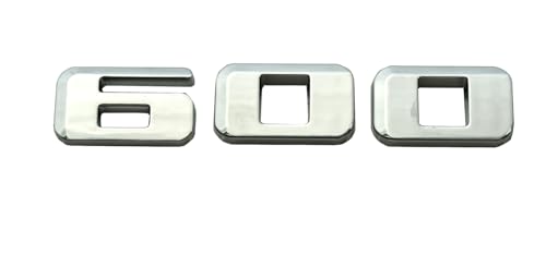 Image of 1x Escalade 600 Logo Badge Decals Replacement for Escalade Rear Liftgate Emblem 3D Nameplate (Chrome)