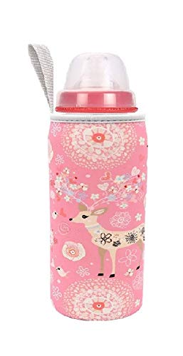 Manan Shopee Thermal Milk Insulation Warmer Bottle Cover Pouch for Baby Boys and Baby Girls Baby Milk Bottle Soft Cover Suitable for 120ml, 150ml, 240ml, Multicolour