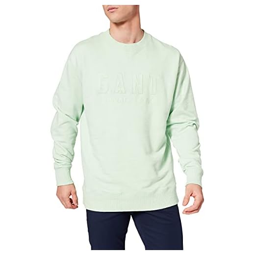 GANT Sweatshirt för män, Pastellgrön, L